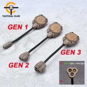 WADSN casco táctico Airsoft luz Princeton Softair linterna IR punto ro