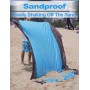 Henrycares Alfombra de Playa 300 x 275cm Grande, Mantas de Playa Antiarena Impermeable Esterilla Playa, Playa Accesorios con 4