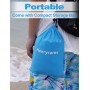 Henrycares Alfombra de Playa 300 x 275cm Grande, Mantas de Playa Antiarena Impermeable Esterilla Playa, Playa Accesorios con 4