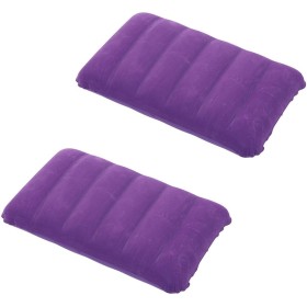 2 Piezas Almohadas de Camping Hinchables,Almohada de Playa Hinchable,Ultraligero Cojin de Viaje Hinchable,Almohada de Playa