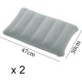 Almohada Inflable, Almohada de Camping, Almohada de Viaje, Almohada de Terciopelo Inflable, Almohada de Cuello, Almohada de