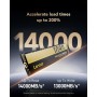 Lexar SSD NVMe PCIe 5.0 Gen5 1TB NM1090 Pro, 14,000 MB/s, diseño de Control térmico avanzado, SSD Interno Compatible con