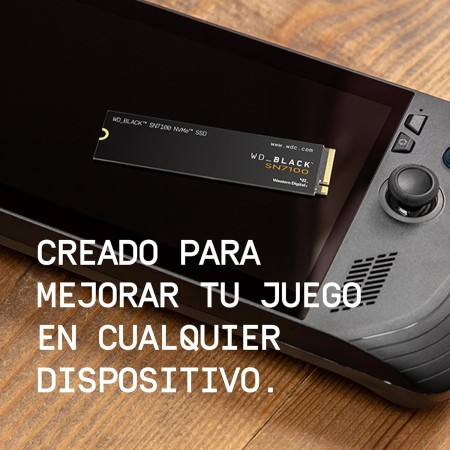 WD_Black SN7100 2TB NVMe SSD, M.2 2280, Velocidades hasta 7250 MB/s, Next Gen TLC 3D NAND, WD_Black Dashboard,para Ordenadores y