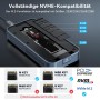 ACASIS Caja SSD M.2 NVMe 80Gbps, TBU501 Pro Compatible con Thunderbolt5/USB4 V2.0, Compatible de Nuevo con USB3.2/3.1/3.0 (Gris