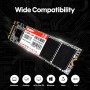 Kingspec SSD 512GB, M.2 SATA 2280 SSD - 3D NAND Flash, Unidad de Estado sólido Interna para portátil y sobremesa