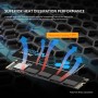 Netac 500GB Interna NVMe SSD PCIE M.2 2280 Unidad de Estado Sólido 3D NAND con Disipador de Calor para Jugadores de PC, Oficina,