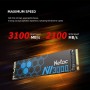Netac 500GB Interna NVMe SSD PCIE M.2 2280 Unidad de Estado Sólido 3D NAND con Disipador de Calor para Jugadores de PC, Oficina,