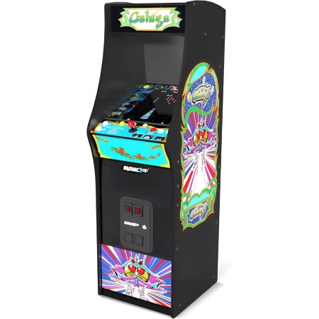 Arcade1Up-GALAGA Deluxe 14 Games in 1, 5 Foot Stand-Up Cabinet Arcade Machine Dominio Videojuegos, Multicolor, M (Tastemakers