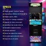 Arcade1Up-GALAGA Deluxe 14 Games in 1, 5 Foot Stand-Up Cabinet Arcade Machine Dominio Videojuegos, Multicolor, M (Tastemakers