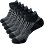 Niofind Men's Women's Ankle Socks, Breathable Short for Sport, Running, Cycling, Cotton 6 Pairs 43-46 37-42