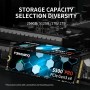 fanxiang SSD 512GB NVMe SSD M.2 PCIe Gen3x4 2280-hasta 3500 MB/s,SSD Interno,Pasta térmica de grafeno,caché SLC 3D NAND TLC,
