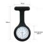 SHUBEIEUMI Reloj Enfermera, Luz Nocturna, Reloj De EnfermeríA Broche, Gel De SíLice con Broche/Clip, Regalo para Enfermera
