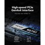Lexar NM620 SSD 256GB, M.2 2280 PCIe Gen3x4 NVMe 1.4 SSD Interno, hasta 3500 MB/s de Lectura, 1300 MB/s de Escritura, para