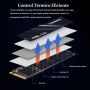 fanxiang M.2 SSD 512GB,NVMe SSD con disipador térmico, hasta 3200MB/S, PCIe Gen3 x4 2280,SSD Interno, caché SLC 3D NAND,Discos
