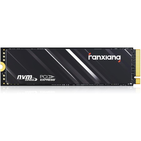 fanxiang M.2 SSD 512GB,NVMe SSD con disipador térmico, hasta 3200MB/S, PCIe Gen3 x4 2280,SSD Interno, caché SLC 3D NAND,Discos