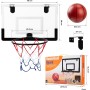 wulwun Mini Canasta de Baloncesto para Niños - Set Completo con Opciones de Montaje Versátiles y Protección para Puertas y
