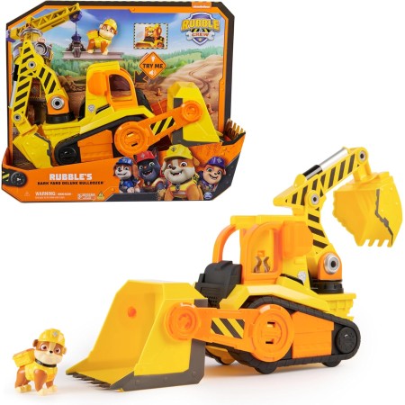 Rubble & Crew - Pack Tractor Digger and Rubble Figure - Paw Patrol Toys - 6066511 - Toys Children 3 Years + - Gifts Child 3