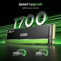 SAN ZANG MASTER M.2 SSD NVMe SSD PCIe Gen3x4 2280 Unidad interna de estado sólido, hasta 1700 MB/s, flash 3D NAND TLC,