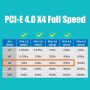 GLOTRENDS PA22110 Adaptador M.2 NVMe a PCIe 4.0 X4 para SSD 22110 M.2 NVMe