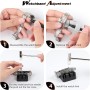 AiQInu Kit de Reparación de Relojes,150 Piezas de Herramientas de Reparación de Relojes para Abrir y Reparar Relojes, Cambiar