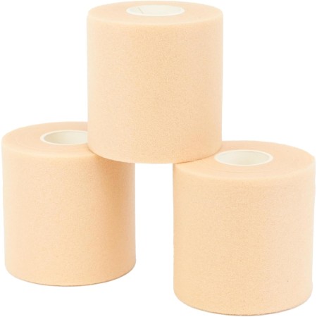 PRETAPE 7cm x 27m Sports Underwrap Soft Foam Non-Adhesive Padded Bandage Wrap by Vendari (Beige)