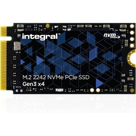 Integral Disco Duro sólido 256 GB SSD NVME M.2 2280 PCIe Gen3x4 R-3350 MB/s W-1350 MB/s TLC M1