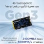 Integral Disco Duro sólido 256 GB SSD NVME M.2 2280 PCIe Gen3x4 R-3350 MB/s W-1350 MB/s TLC M1