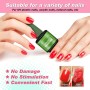 Removedor Quita Esmalte Semipermanente para Uñas, Nail Remover Quitaesmalte Rápido y Fácil sin Lastimar con Lima. Empuja