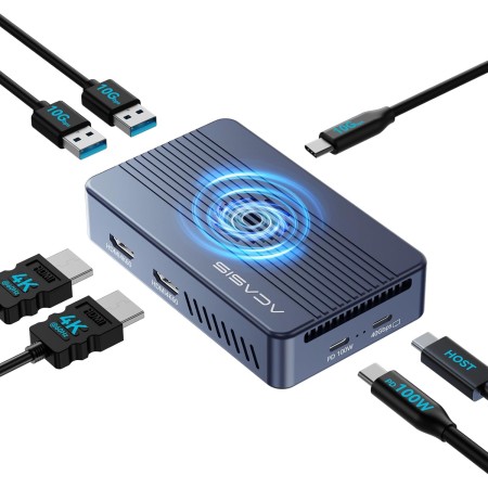 ACASIS Caja SSD M.2 NVMe 40Gbps, TBU405 para M1 M2 Pro/MAX, Compatible con Thunderbolt 4/3/USB3.2/3.1/3.0/2.0, Soporte para