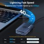 ACASIS Caja SSD M.2 NVMe 40Gbps, TBU405 para M1 M2 Pro/MAX, Compatible con Thunderbolt 4/3/USB3.2/3.1/3.0/2.0, Soporte para