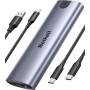Beikell Carcasa M.2 NVMe SSD, Sin Herramientas USB 3.2 Gen 2×1 10Gbps Carcasa Adaptador, Caja Disco Duro Soporte