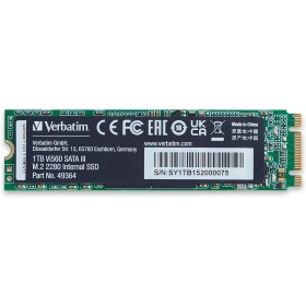 Verbatim Vi560 S3 M.2 SSD - SSD Interno 1TB - Solid State Drive - Adaptador SATA III M.2 - Unidad SSD Interna con tecnología