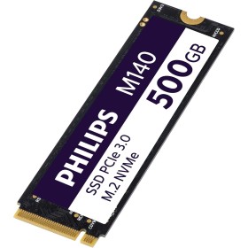 Philips Unidad Interna de Estado sólido M.2 M140 NVMe PCIe Gen3 500 GB (2280) para PC de sobremesa y portátil, edición de