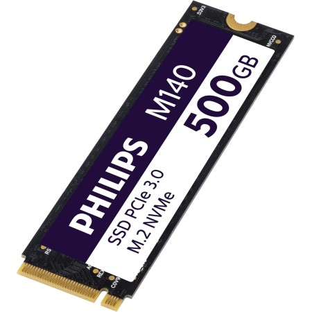 Philips Unidad Interna de Estado sólido M.2 M140 NVMe PCIe Gen3 500 GB (2280) para PC de sobremesa y portátil, edición de
