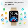Popglory Reloj Inteligente Mujer, Smartwatch Con Llamadas, Presión Arterial, 100+ Deportes, Frecuencia Respiratoria, Cardíaca,
