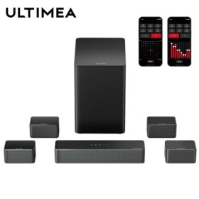 Sistema de barra de sonido envolvente virtual ULTIMEA 7.1 3D con subwo