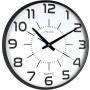Unilux, Reloj de Pared Silencioso Pop, 30.5 cm, Color Negro