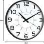 Unilux, Reloj de Pared Silencioso Pop, 30.5 cm, Color Negro