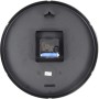 Unilux, Reloj de Pared Silencioso Pop, 30.5 cm, Color Negro