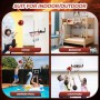 wulwun Mini Canasta de Baloncesto para Niños - Set Completo con Opciones de Montaje Versátiles y Protección para Puertas y