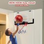wulwun Mini Canasta de Baloncesto para Niños - Set Completo con Opciones de Montaje Versátiles y Protección para Puertas y