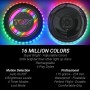 TOSY Disco Volador 16 Millones de Colores RGB o 36 LED, Brillante, Modos Inteligentes, iluminación automática, Recargable,