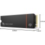 Seagate FireCuda 530R NVMe SSD 1TB, PS5/PC, M.2 PCIe Gen4 ×4 NVMe 1.4, 7.300 MB/s, 3D TLC NAND, 640 TBW, con disipador de calor,