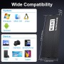 Carcasa SSD M.2 NVMe, 10 Gbps Caja SSD M2 con Cable 2 en 1, USB C 3.2 Gen 2 Adaptador para SSD NVMe PCIe M-Key/M+B Key, Aluminio