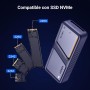 UGREEN Caja SSD M.2 NVMe 40Gbps, Carcasa M.2 PCIe UASP Trim USB 4.0 de 2230/2242/2260/2280 con M-Key o M+B Key Compatible con