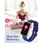 SHANG WING Reloj Inteligente para Mujer, Pulsera Inteligente con Oxímetro, IP68 Impermeable, DIY Esfera, Monitor Sueño,