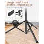 JOILCAN Tripode para Movil, 177,8 cm Profesional Estable Aluminiocon Trípode con Control Remoto & Teléfono Soporte，Extensible