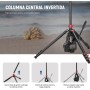 NEEWER 74.4" Trípode Monopie Básico Video Cabezal y 3 Vías Manija Pan Tilt Remoto, Cámara Superior Eje Central Horizontal,