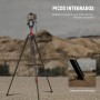 NEEWER 74.4" Trípode Monopie Básico Video Cabezal y 3 Vías Manija Pan Tilt Remoto, Cámara Superior Eje Central Horizontal,