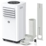 Aire Acondicionado Portátil 9000 BTU, 4 en 1: Refrigeración, Ventilador, Deshumidificador y Modo Sueño, Silencioso, con Mando,